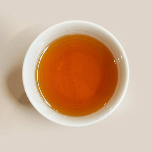 Floral Black Tea brewed tea liquor in cup